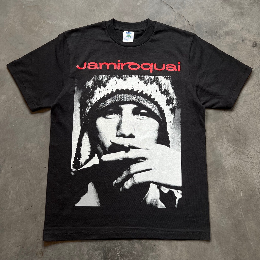 Kaos baju band Jamiroquai Europe Tour 1996 bootleg vintage style tshirt
