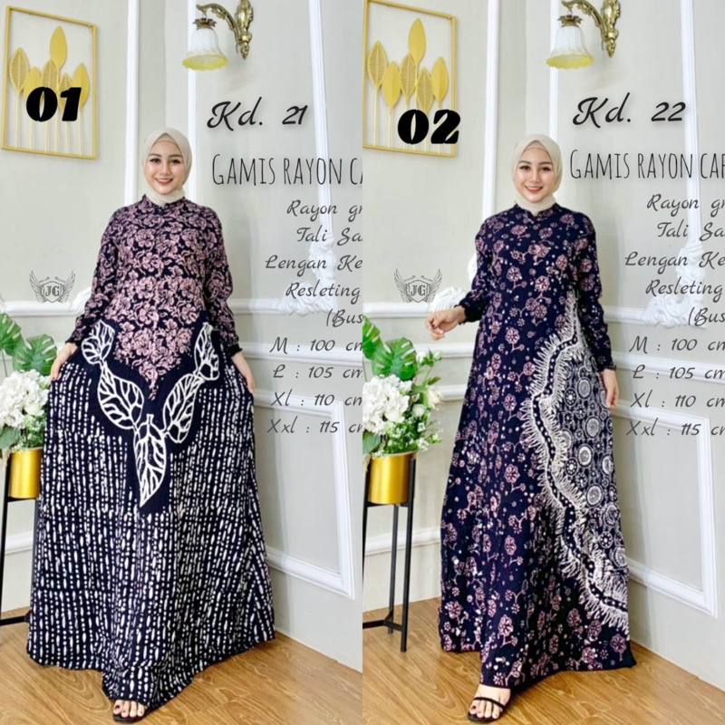 TERBARU GAMIS RAYON TWILL ORI CAP MALAMAN MOTIF ABSTRAK