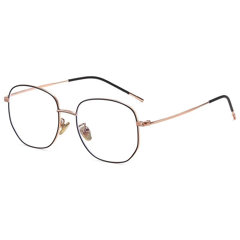 frame kacamata besi vintage korea gaya murah