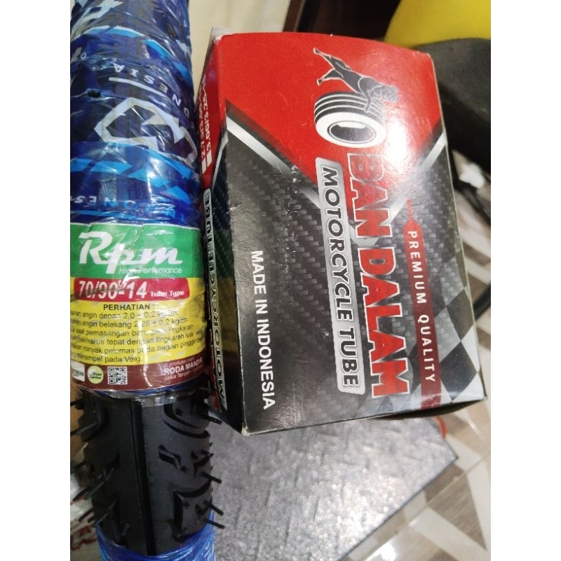 Ban matic 70/90-14 RPM ban depan untuk mio bonus ban dalam