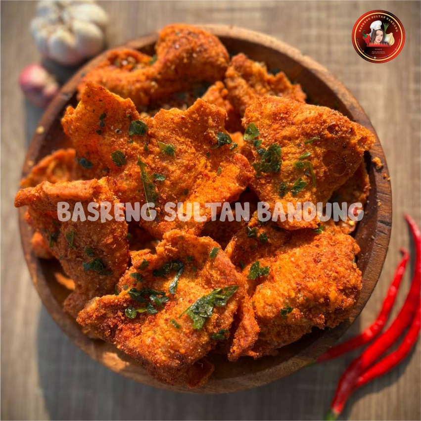 

Kulit Ayam Crispy Sultan Bandung Pedas Daun Jeruk - 500 GR