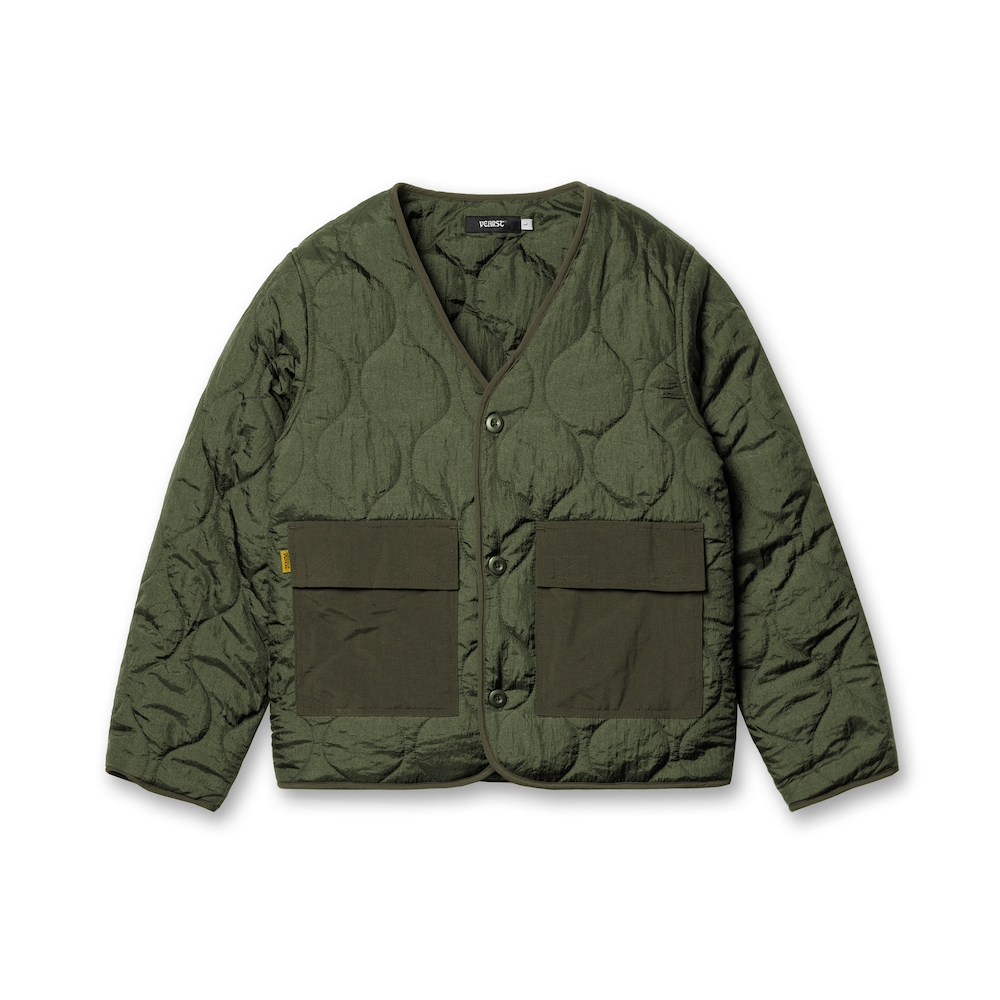Vearst Jaket Puffer Quilted Breton Olive