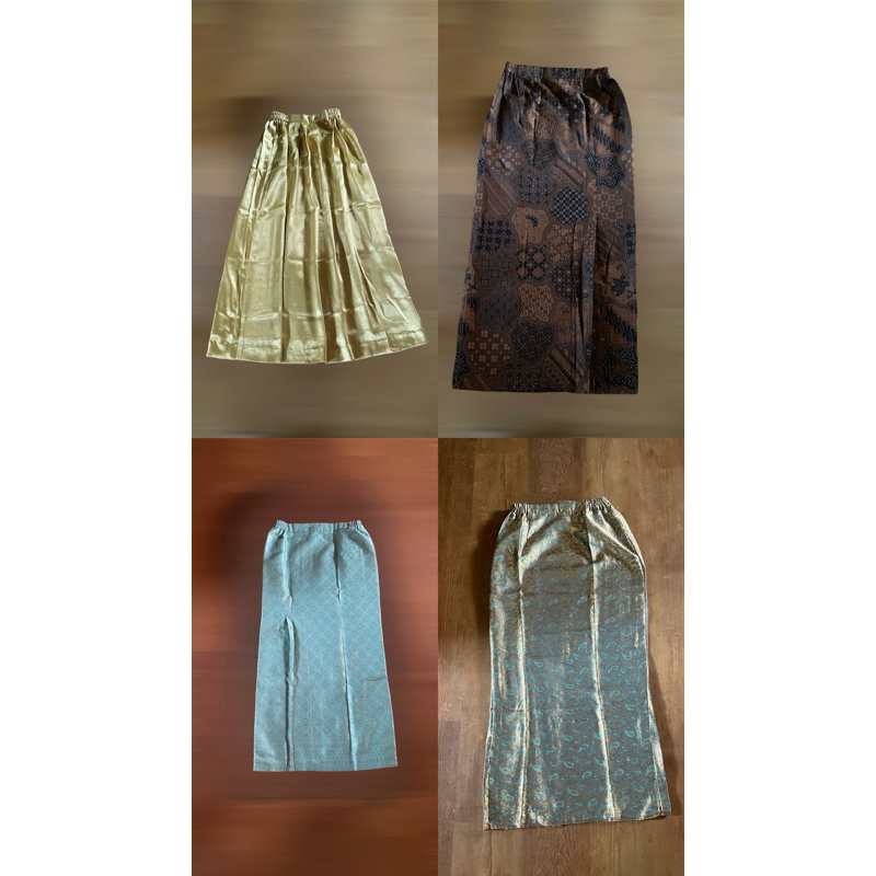 [ Preloved ] Rok Batik / Rok Songket / satin