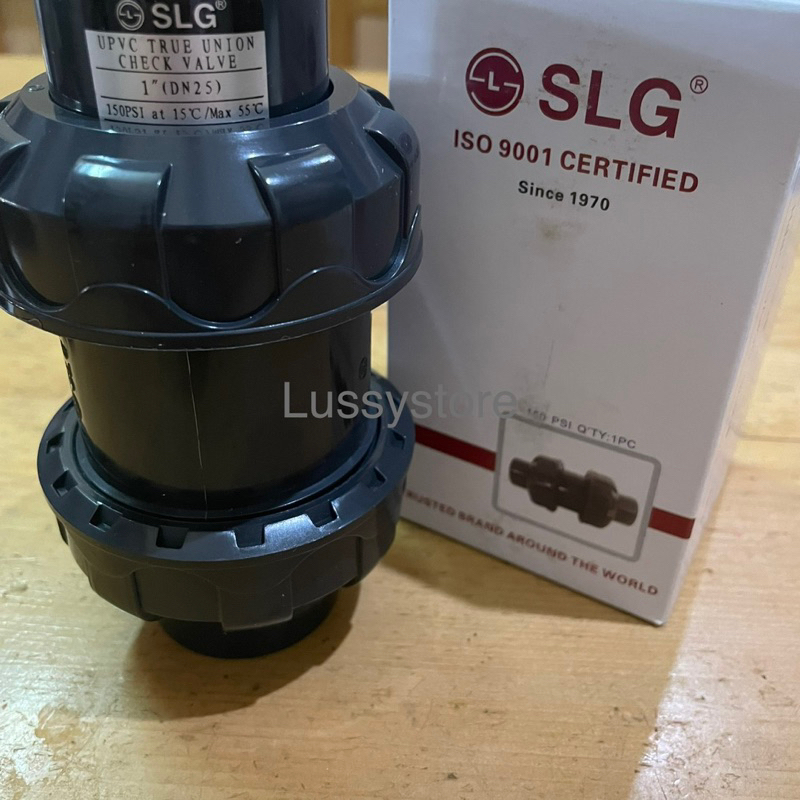 Ball Check Valve UPVC 1 inch SLG JIS / True Union Double Watermur SLG 1 inch