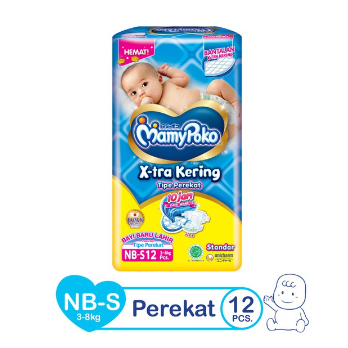 Mamypoko NBS-12 MamyPoko X-tra Kering - NB-S 12 - Popok Perekat