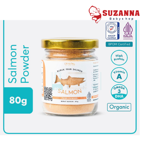 

CRYSTAL OF THE SEA Salmon Powder (80GR) / Bubuk Ikan Salmon - Bumbu Kaldu MPASI NON MSG