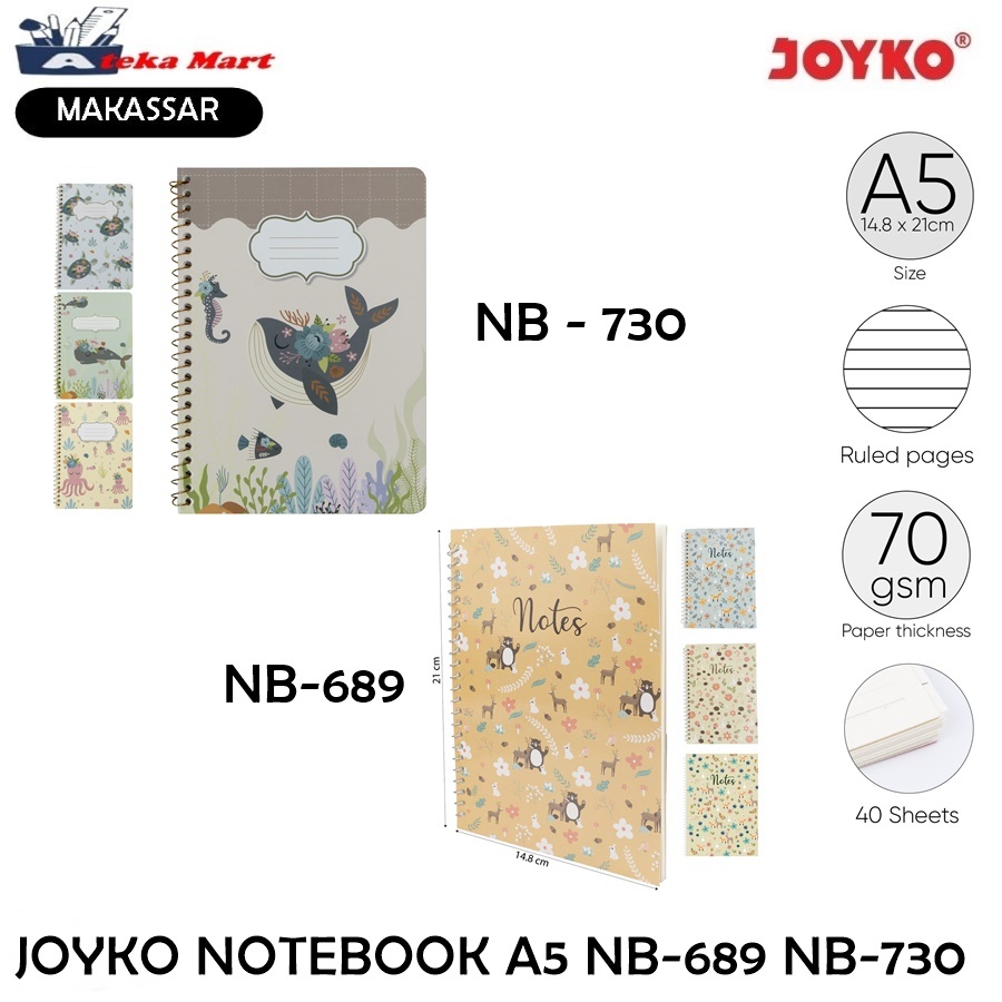 

[PCS] JOYKO NOTEBOOK A5 NB-689 NB-730 / BUKU CATATAN