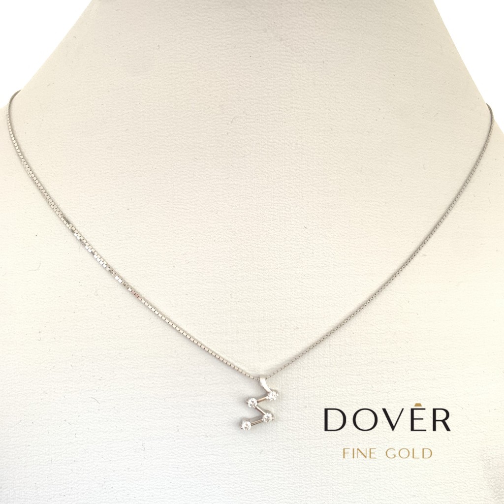 Kalung Emas Putih UBS White Gold berat 3.88 gram kadar 18K 750 75%