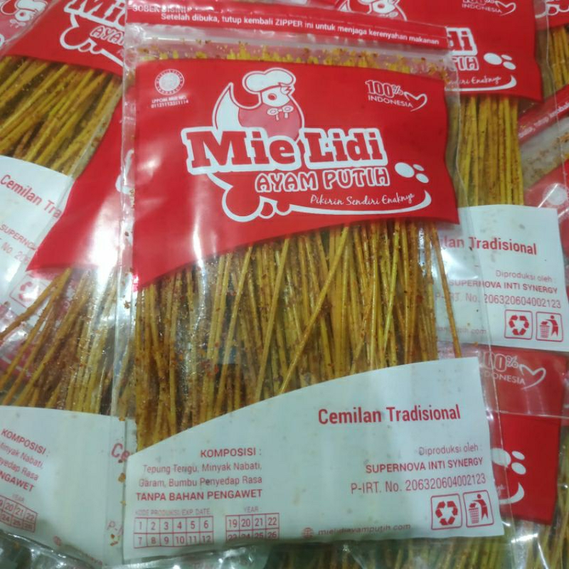 

Mie lidi ayam putih snack jadul 80g