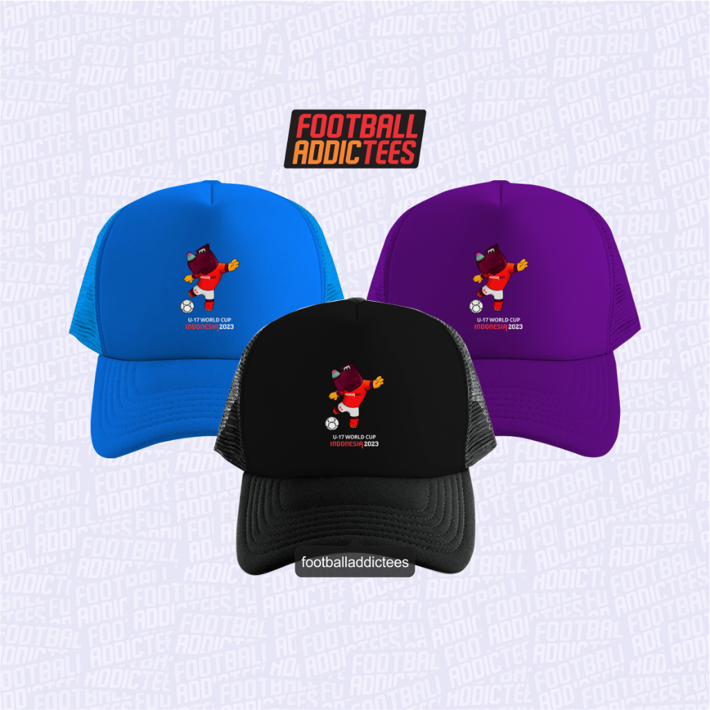 TOPI BOLA FIFA U 17 WORLD CUP INDONESIA 2023 MASKOT BACUYA