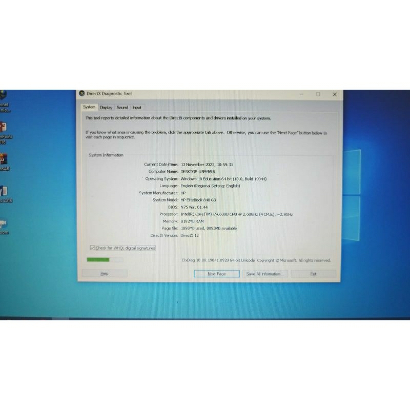 Laptop HP elitebook 840 G3