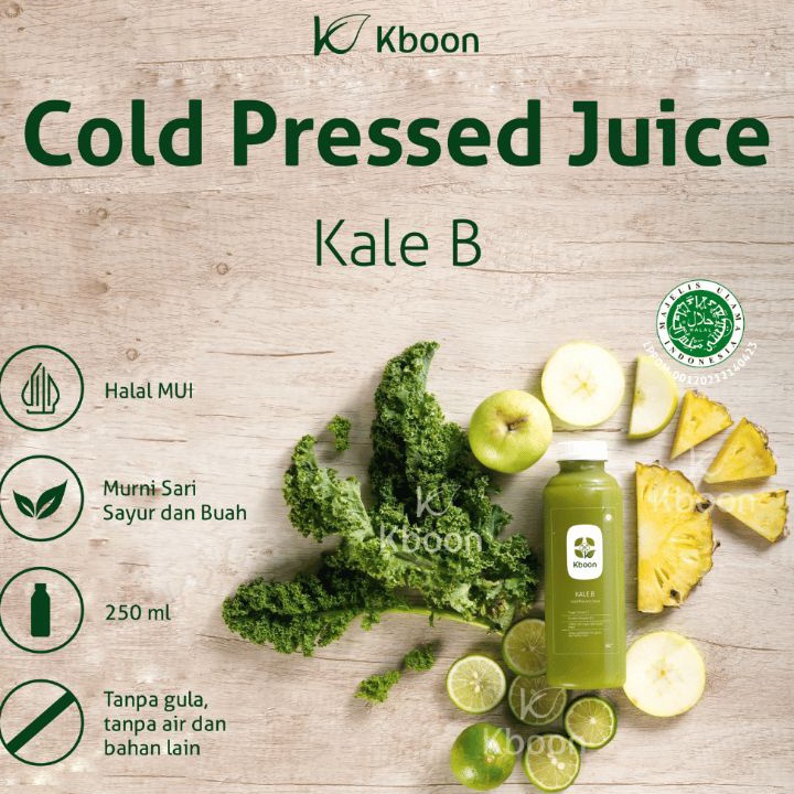 

Stock Banyak Cold Pressed Juice Kale B 250ml Kboon Ready