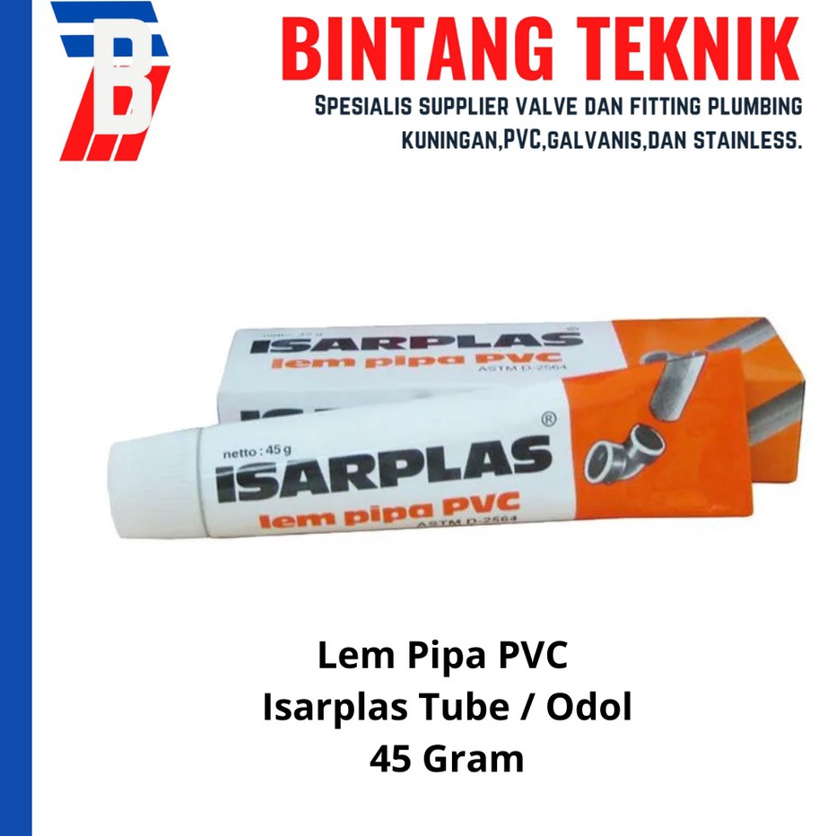 

Dijual Murah Lem PVC Isarplas Odol / Tube 45 Gram