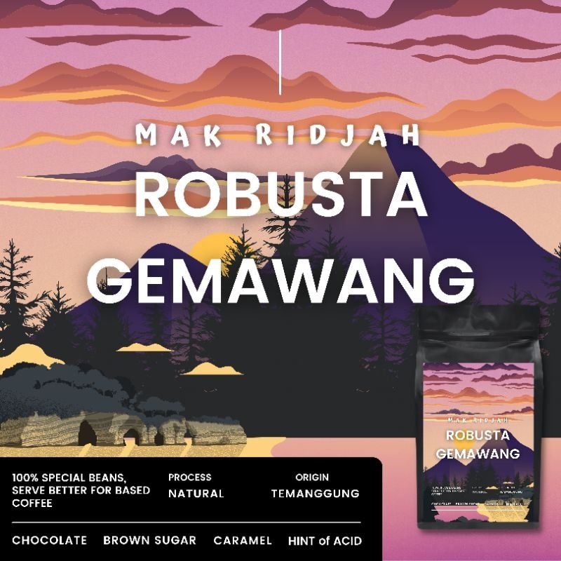 

Kopi Bubuk Temanggung Robusta Natural 200gr