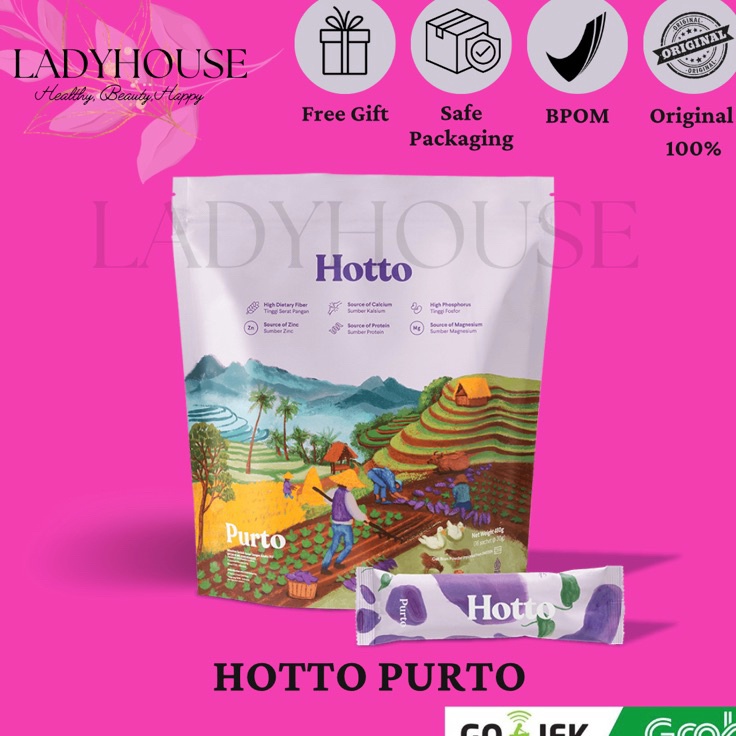 

Diskon Hotto Purto ( 16 sachet ) - Pouch Minuman Fiber Multigrain With Purple Potato Original Bayar Di Tempat