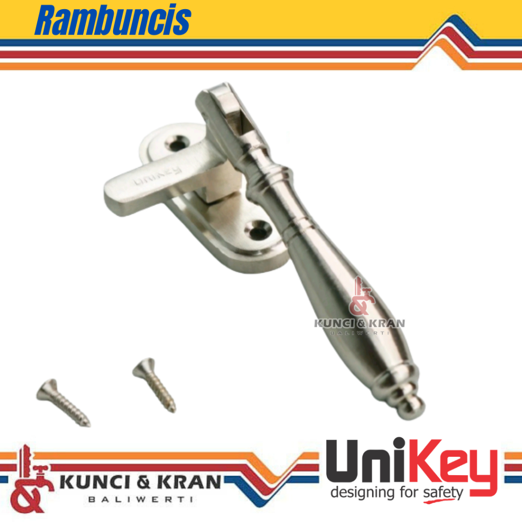 Rambuncis Jendela UNIKEY G SN Kunci Jendela Rambuncis Jendela Kayu