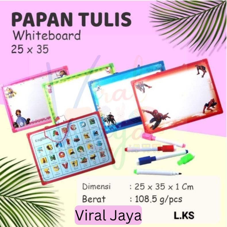 Papan Tulis Magnet/ Papan Tulis Anak / Papan Tulis Bergambar / Whiteboard / Magnetic / Papan Spidol