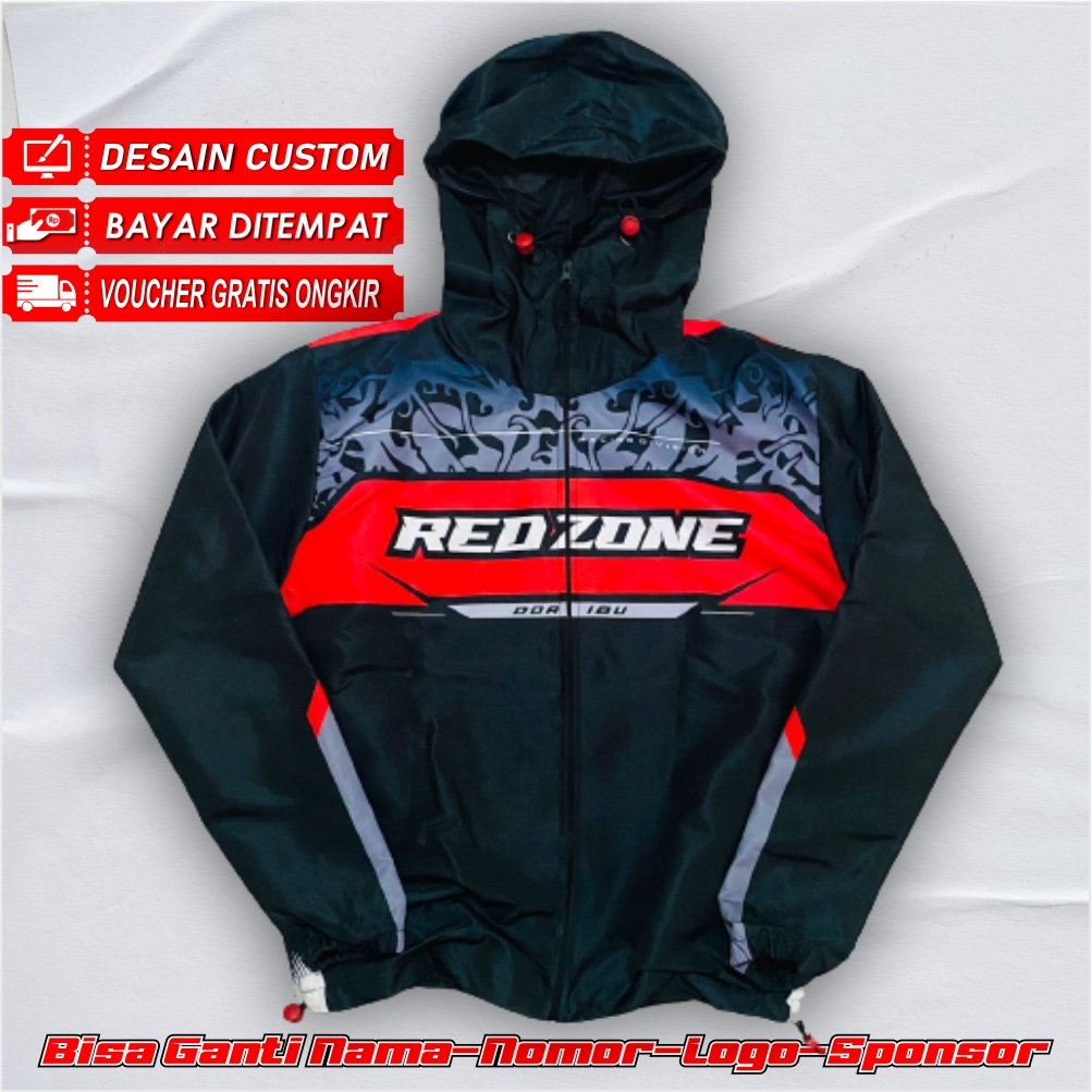 JAKET TASLAN WATERPROOF CUSTOM DESAIN
