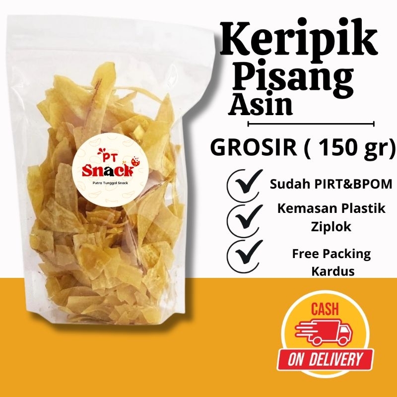 

[ PT SNACK] Keripik pisang asin & manis aneka cemilan camilan manis gurih