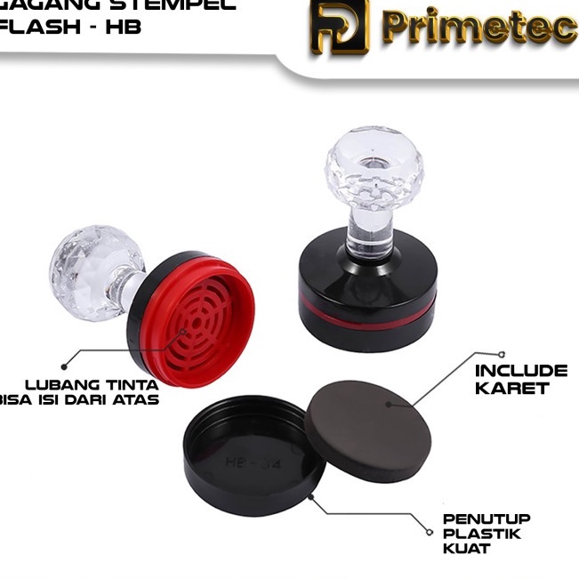 

Terlaku. Gagang Stempel Flash HB BISA COD Bulat & Persegi Akrelik