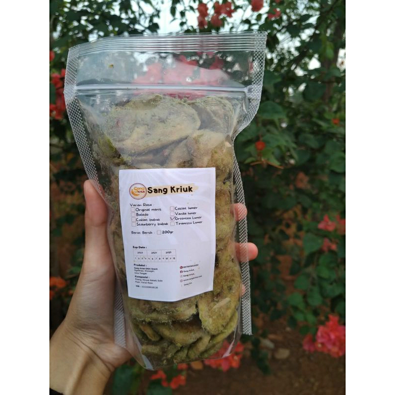 

Keripik Pisang Lumer Greentea 200gr