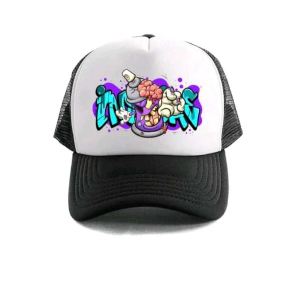 Topi Jaring Trucker Pria Dewasa Topi Jaring Monster Pilox Topi Jaring Sablon Fullprinting Termurah