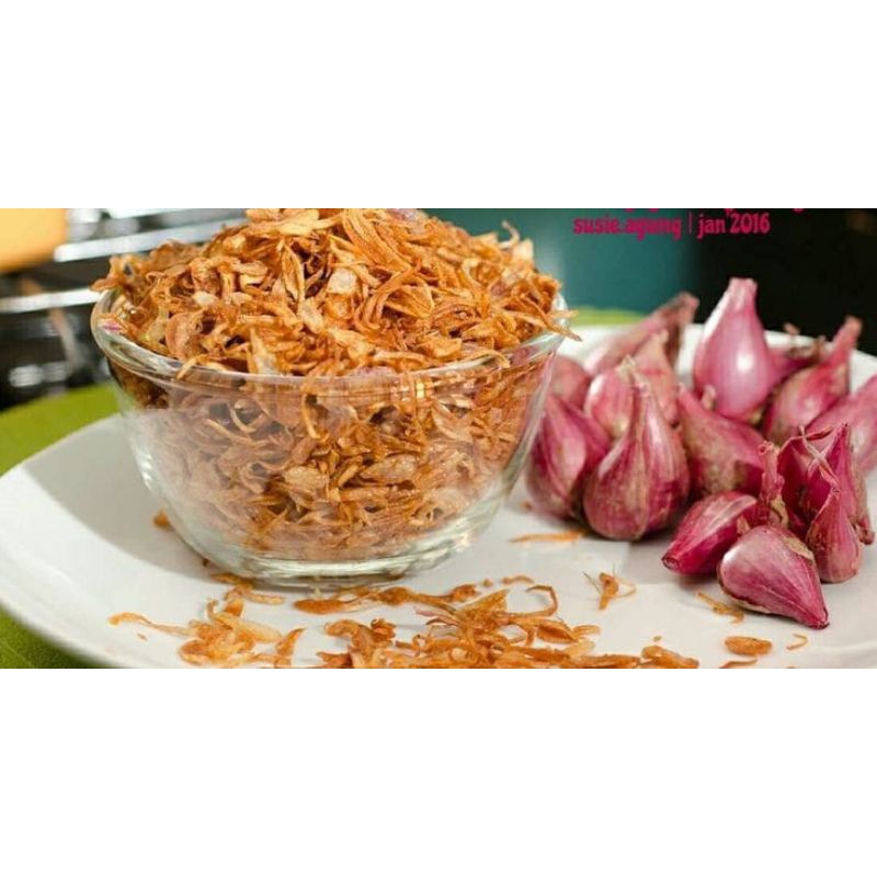 

bawang goreng merah 1kg murni tanpa campuran