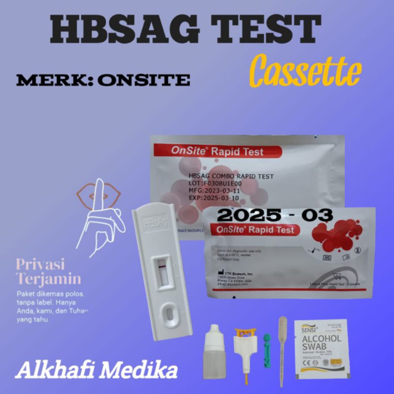 Alat Tes Uji Hepatitis B - HBSAg Test Device Onsite