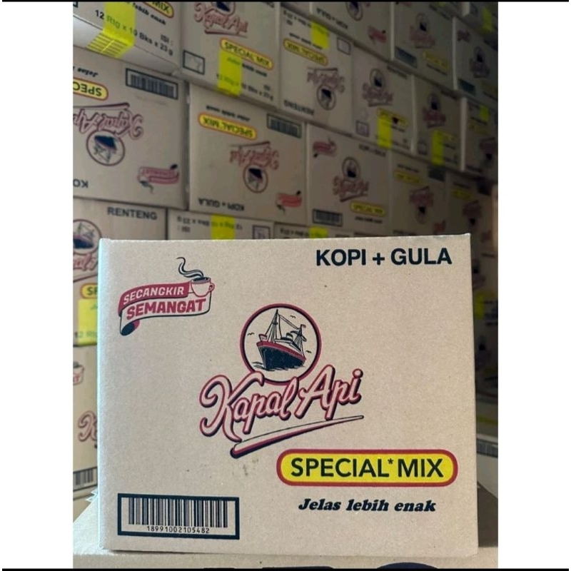 

Kapal Api Spesial Mix 10 sachet x 12 renceng / dus