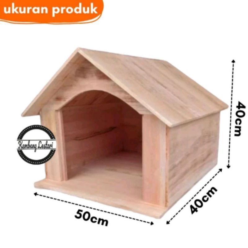 kandang kayu rumah kucing aniing kelinci marmut