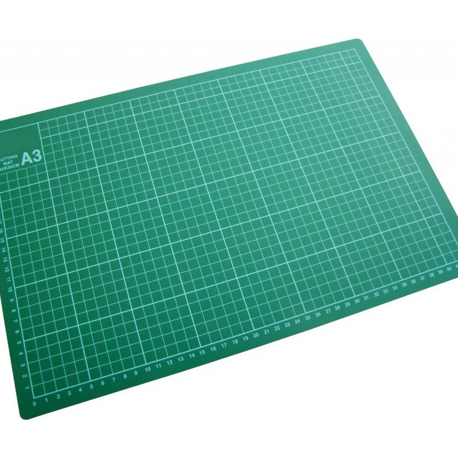 

Bayar Di Tempat COMBO A3 Hijau / Pink PVC Cutting Mat / Cutting Pad / Alas Potong A3 + PEN CUTTER