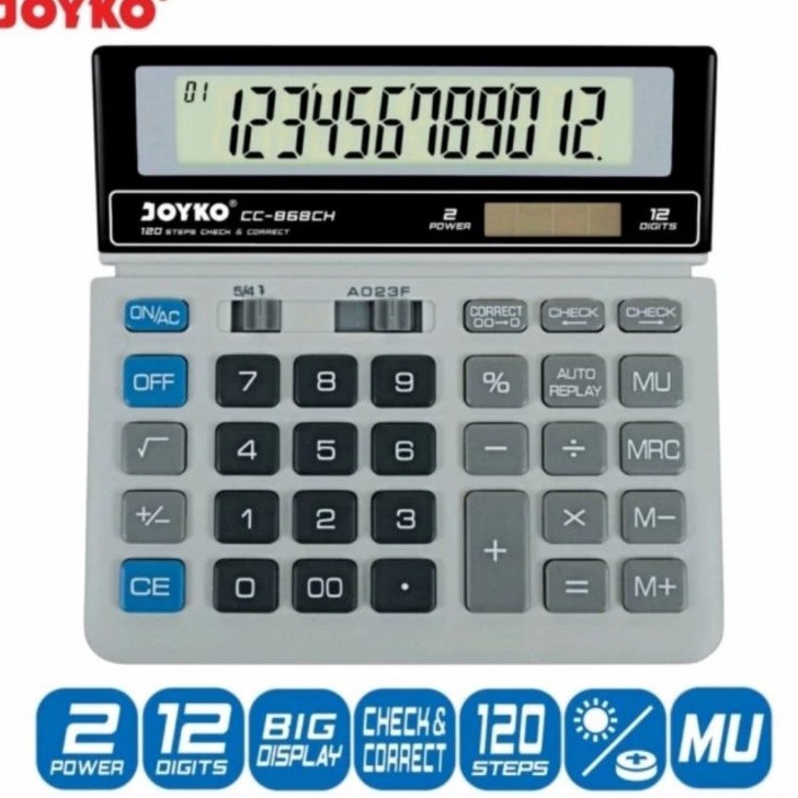 

★★★★★ Kalkulator JOYKO CC 868CH Calculator Check Correct Cek Ulang 868 CH