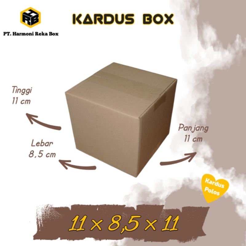 

Kardus/Box Packing Paket Kecil Polos Ukuran 11x8.5x11 cm