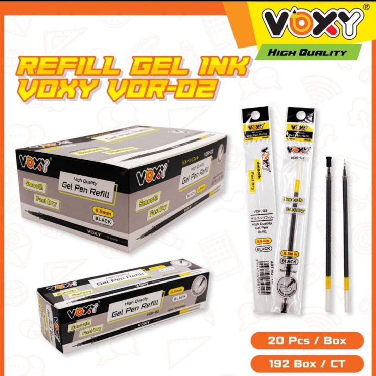 

Stok Banyak 20 psc refill isi ulang gel pen Terlaku.