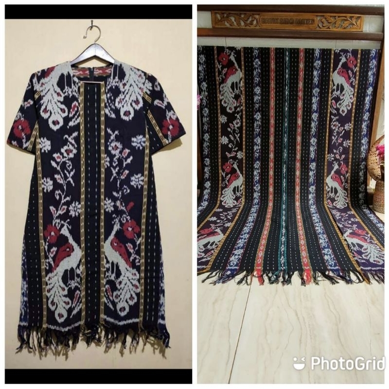 BAJU TENUN MOTIF MERAK HALUS