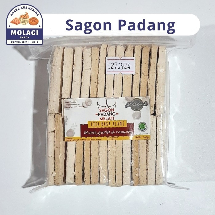 

Kue Sagon Padang Melati 200 Gram / Sagon Kelapa - Molagi Snack