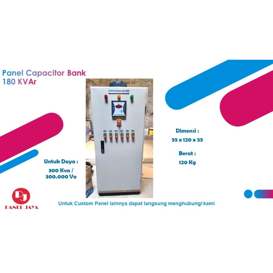 Panel Kapasitor Bank 180 KVAr (Panel Capacitor Bank Perbaikan Cosphi)
