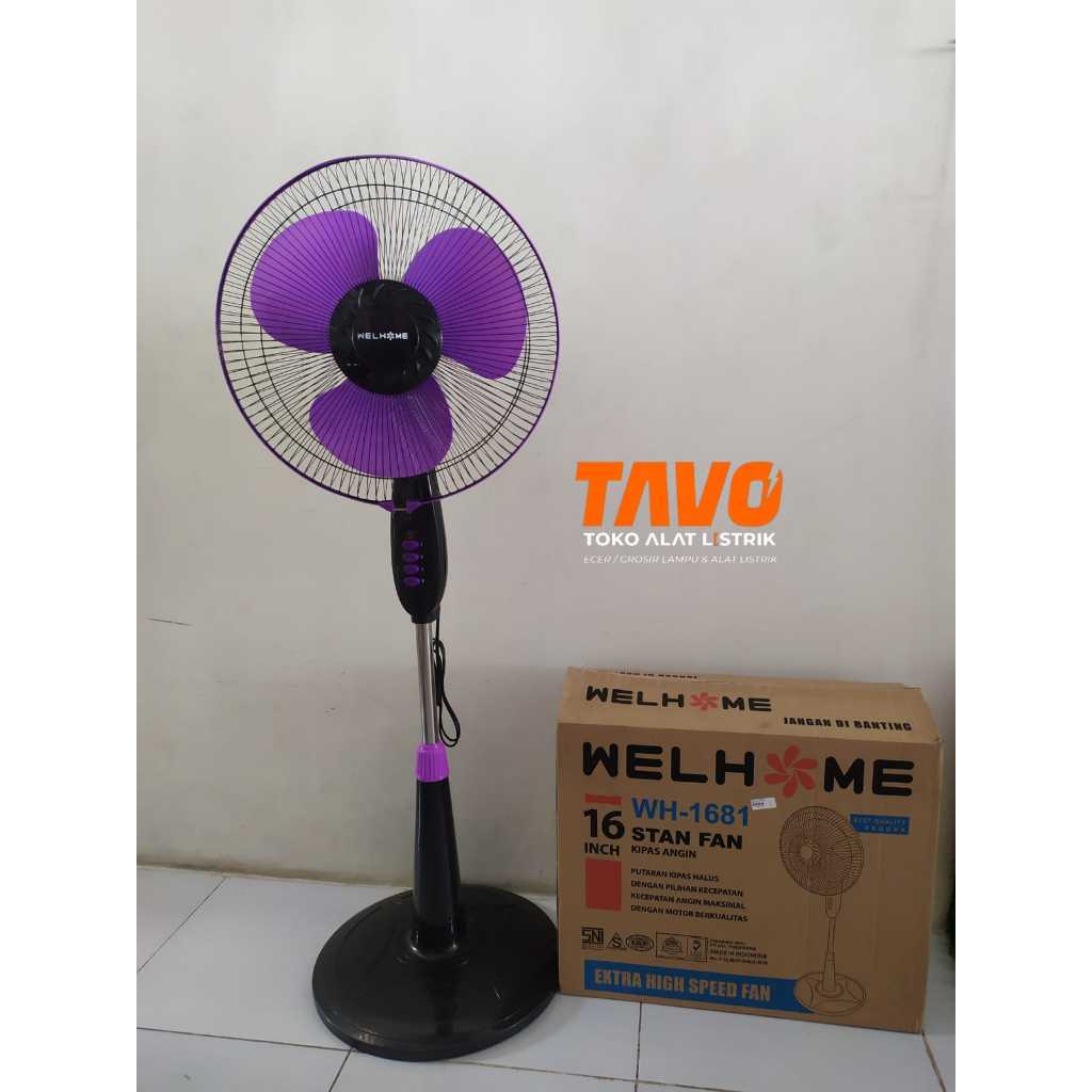 Kipas Angin Welhome WH 1681 / Standfan Welhome Kipas angin Berdiri Welhome WH1681