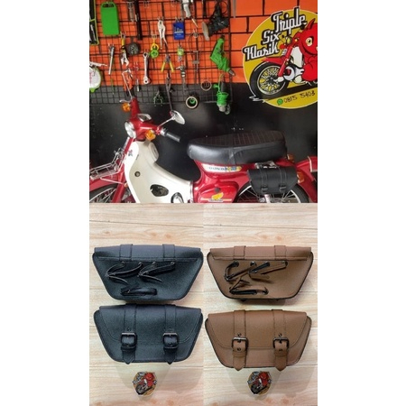 Barang awet Tas samping motor honda 70 c70 bekjul sepeda xsr japstyle