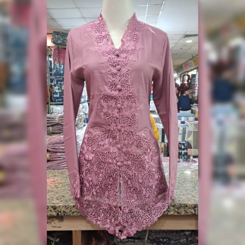 KEBAYA BORDIR ENCIM/KEBAYA BORDIR BALI/KEBAYA LENGAN PANJANG