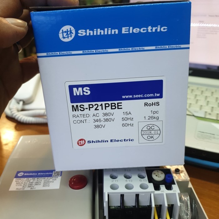 Shihlin Direct Online Starter (DOL) 15A MS-P21PBE - Motor Starter