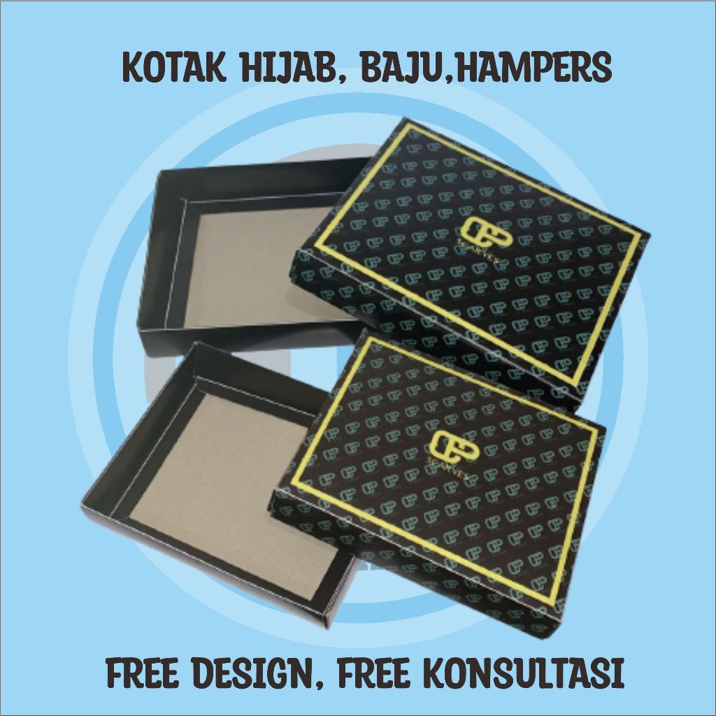 

KOTAK HIJAB/KOTAK BAJU/HAMPERS MURAH FREE DESIGN 15X12X12 MIN 2000 PCS