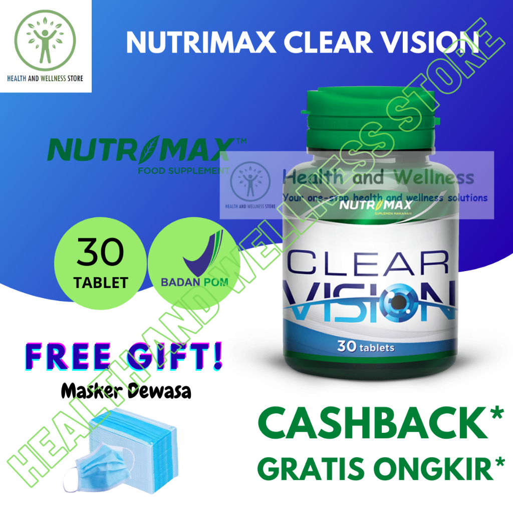 NUTRIMAX CLEAR VISION EYEBRIGHT HERB 30 TABLET VITAMIN MATA