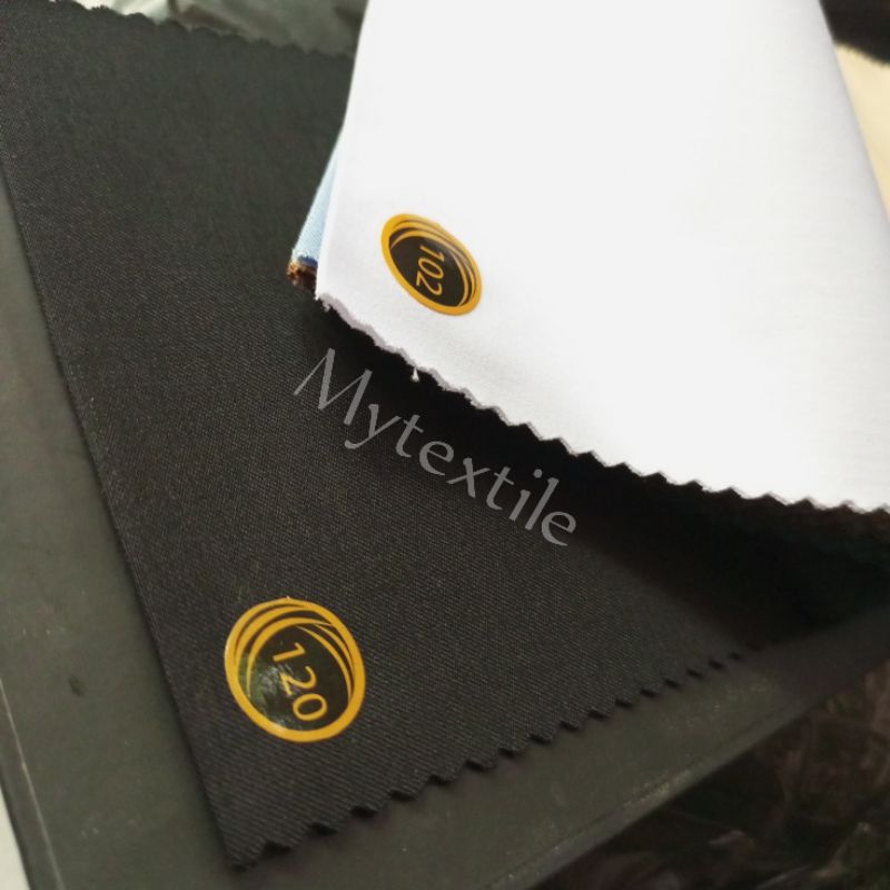 woolfeel kain seragam dinas hitam putih