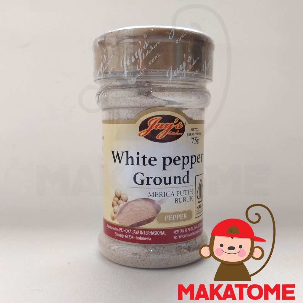 

Jay's kitchen White Pepper Ground merica putih bubuk 75gr powder 75 gr lada 75g