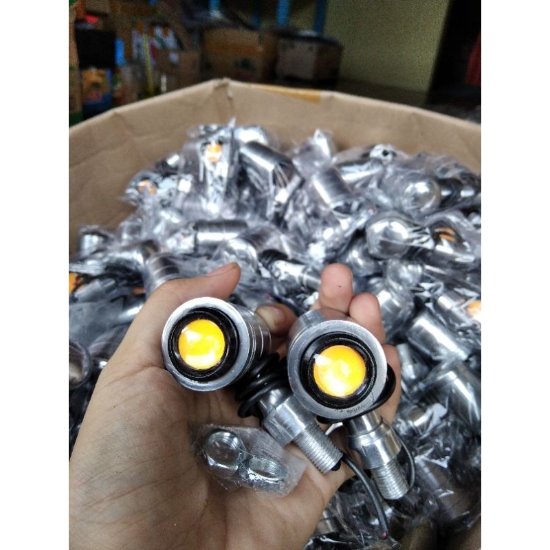 RITING STAINLESS BULAT PALU RITING MOTOR KUNING BIRU LED CB GL RITING BULAT