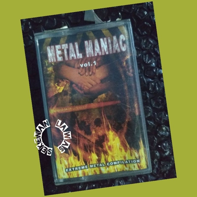 Kaset Pita Metal Maniac Vol. 1 (Mulus) / Tengkorak,Panic Disorder,Prosanatica, Godzilla