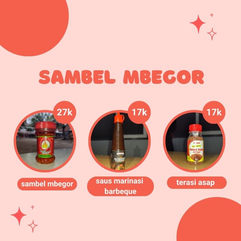 

SAMBAL MBEGOR/SAMBAL ASAP/SAUS Marinasi BBQ/TERASI ASAP