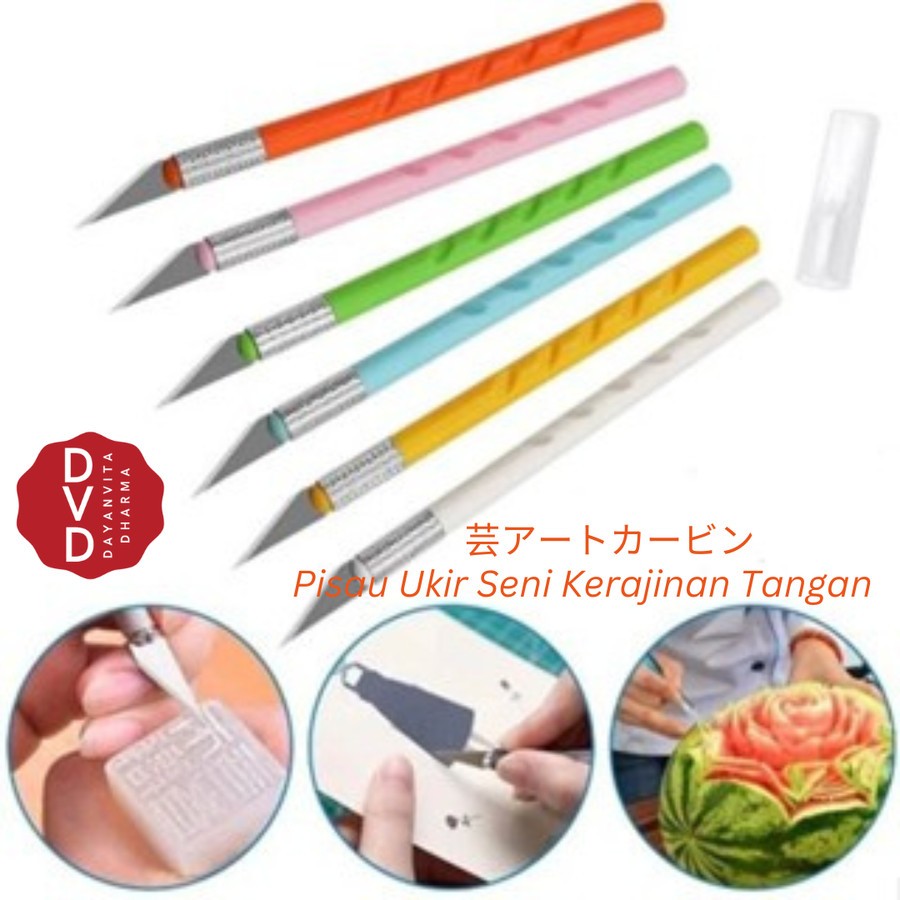 

Pisau Ukir Seni Kerajinan Tangan - DIY Craving Cut Art Knife - Cutter Ukir