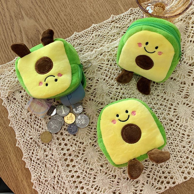 

[HARU] Avocado Character Pouch Mini Coin Pouch Tempat Penyimpanan Serbaguna